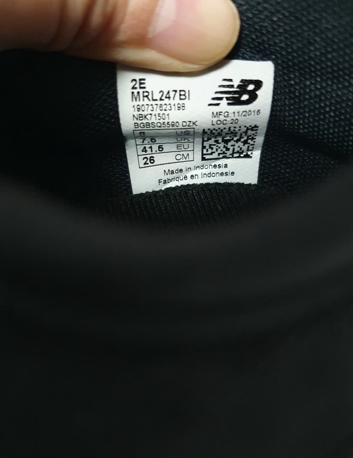 260mm 뉴발란스 MRL247 블랙 상품이미지8