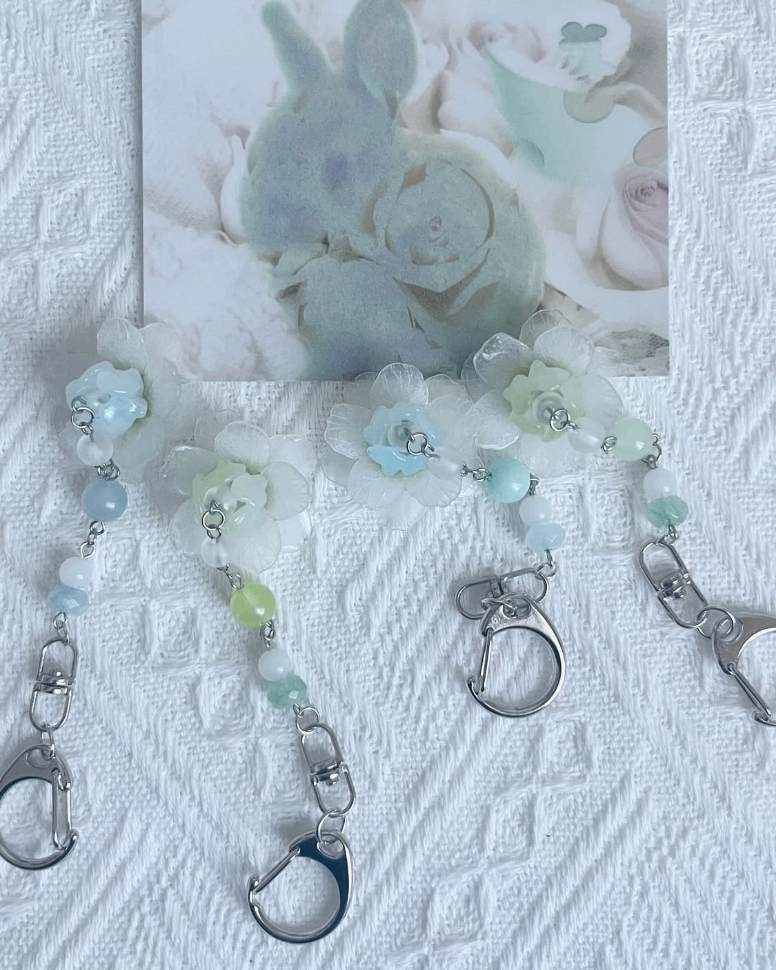 Dreamy Flower Keyring 안개빛 연꽃 키링 상품이미지1