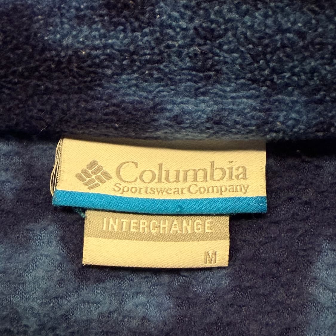 [정품/M] 컬럼비아 네이비 블루 패턴 플리스 집업 b10 상품이미지5