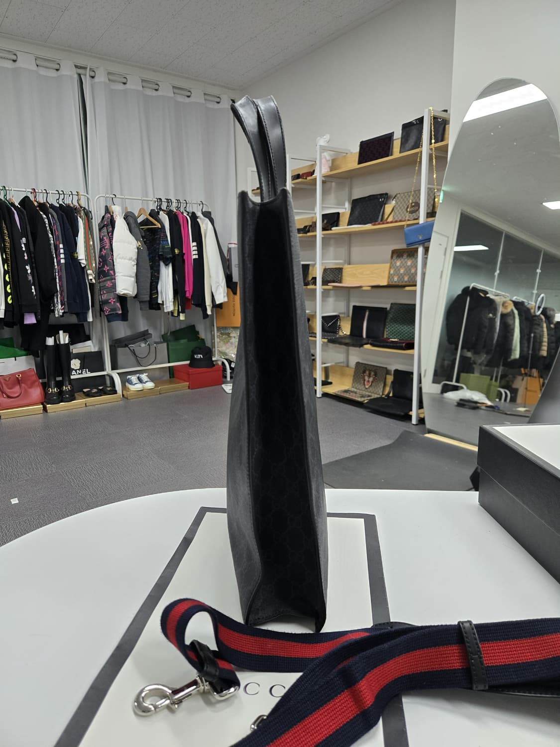 [A급컨디션]구찌 삼선 토트 숄더백 상품이미지5