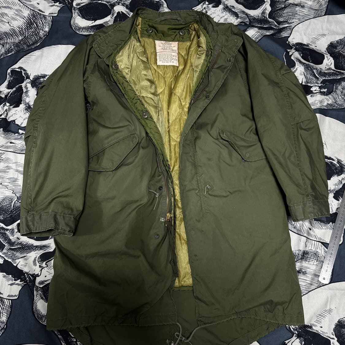 미군 M-65 피쉬테일  개파카 외피내피 S사이즈 상품이미지1