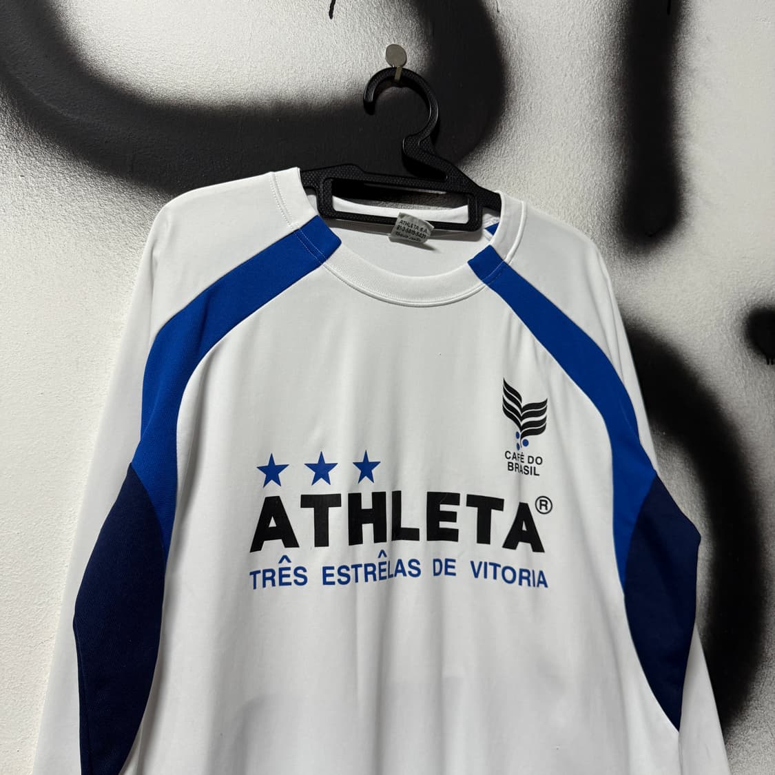 ATHLETA 빅사이즈 유니폼 화이트 블루 기능성 롱슬리브 상품이미지3