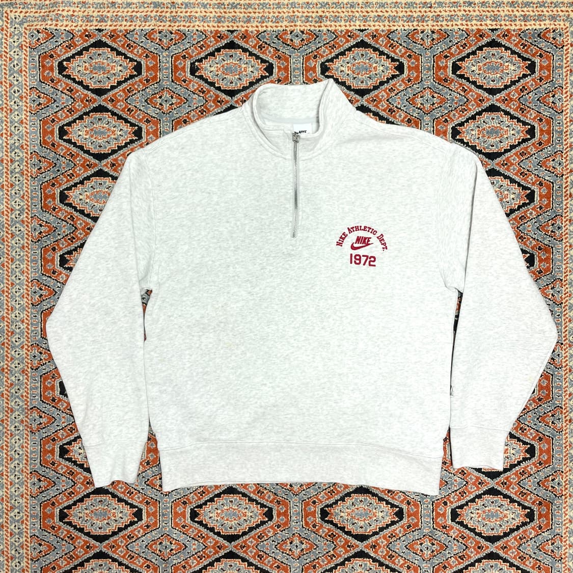 나이키 라이트그레이 기모 반집업 맨투맨 남성L 상품이미지1