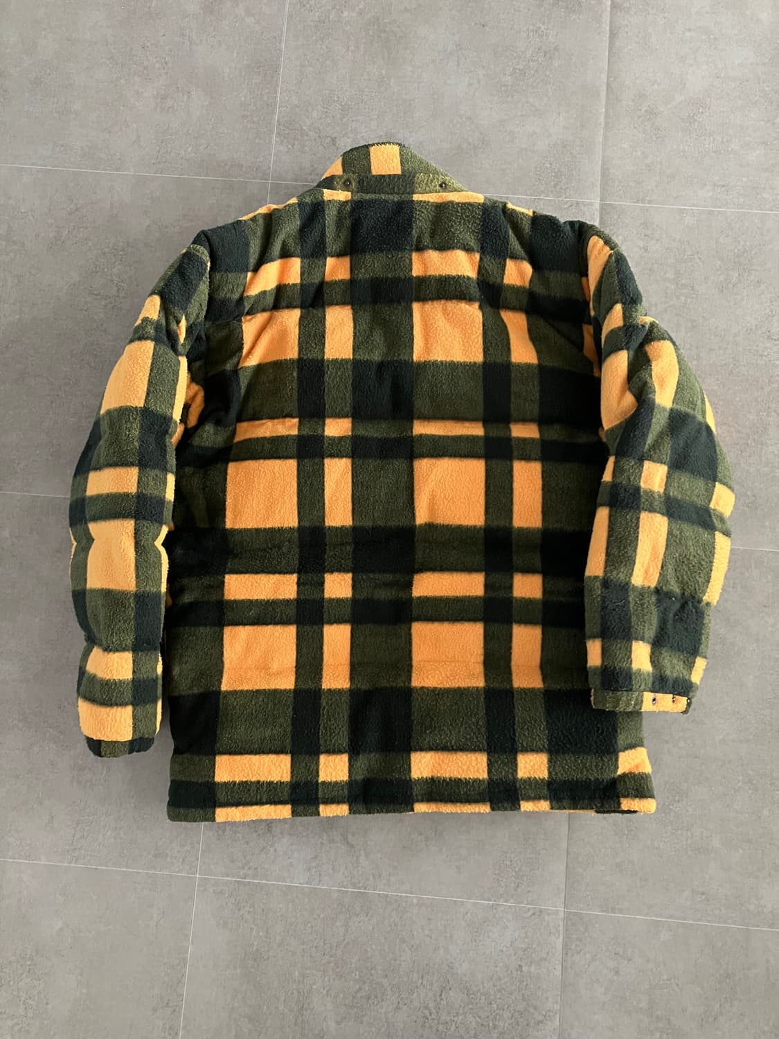 00s 빈티지 워크웨어 체크 패딩 상품이미지2