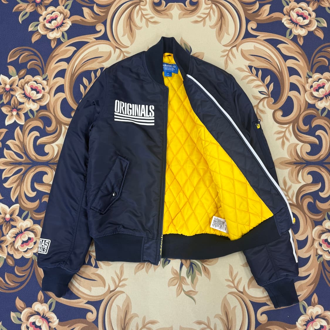 (S)아디다스 Adidas 로고 봄버자켓(네이비) 상품이미지3