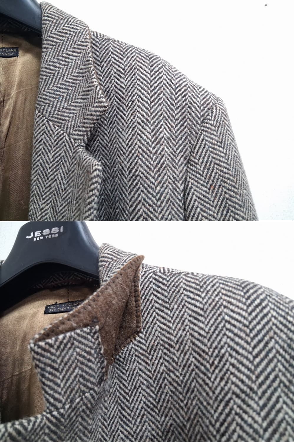 Lauro 브라운 헤링본 모직울쟈켓 남성 100 두터운모직

 상품이미지3
