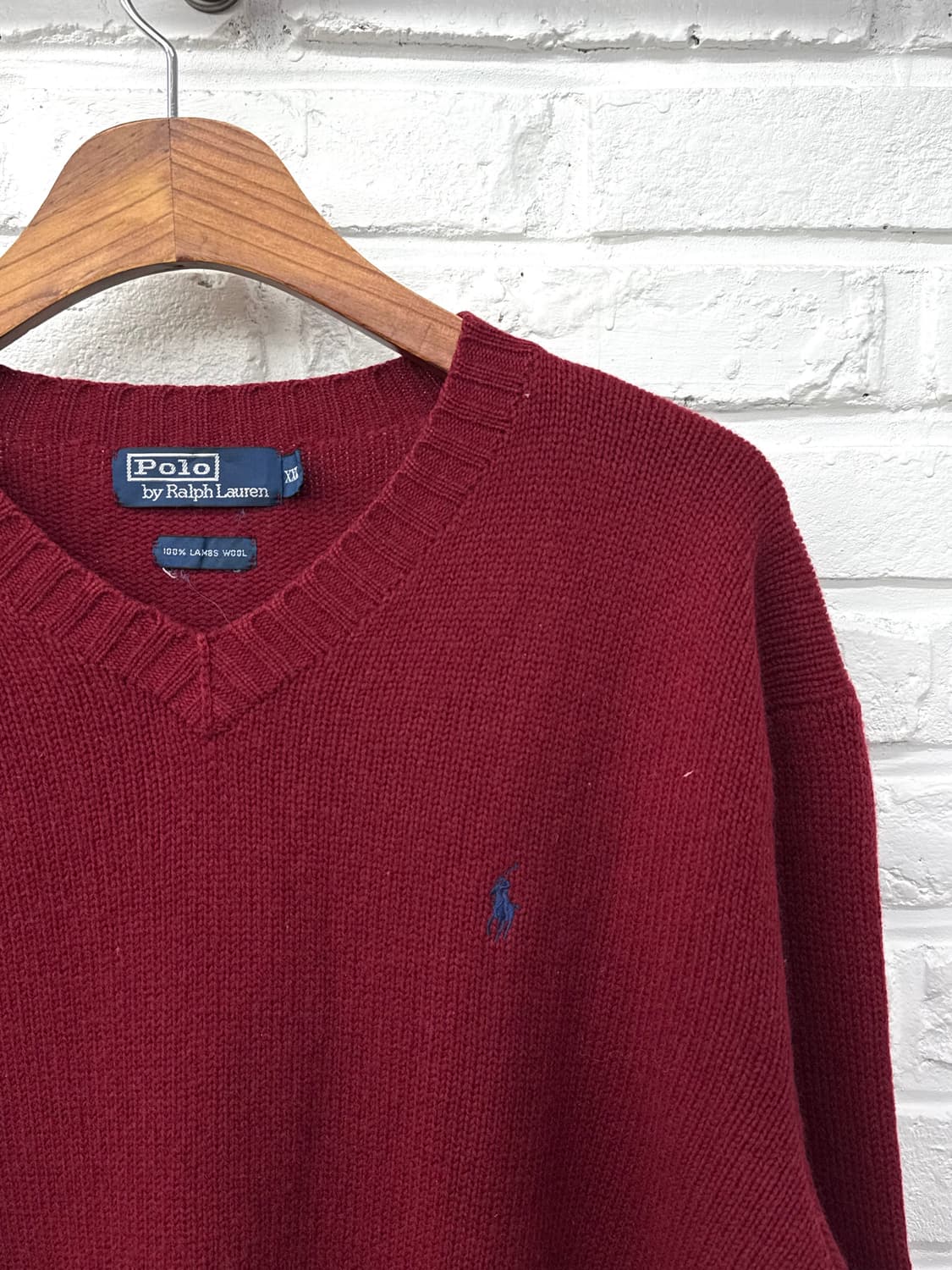 폴로 레드 램스울 니트  상품이미지4