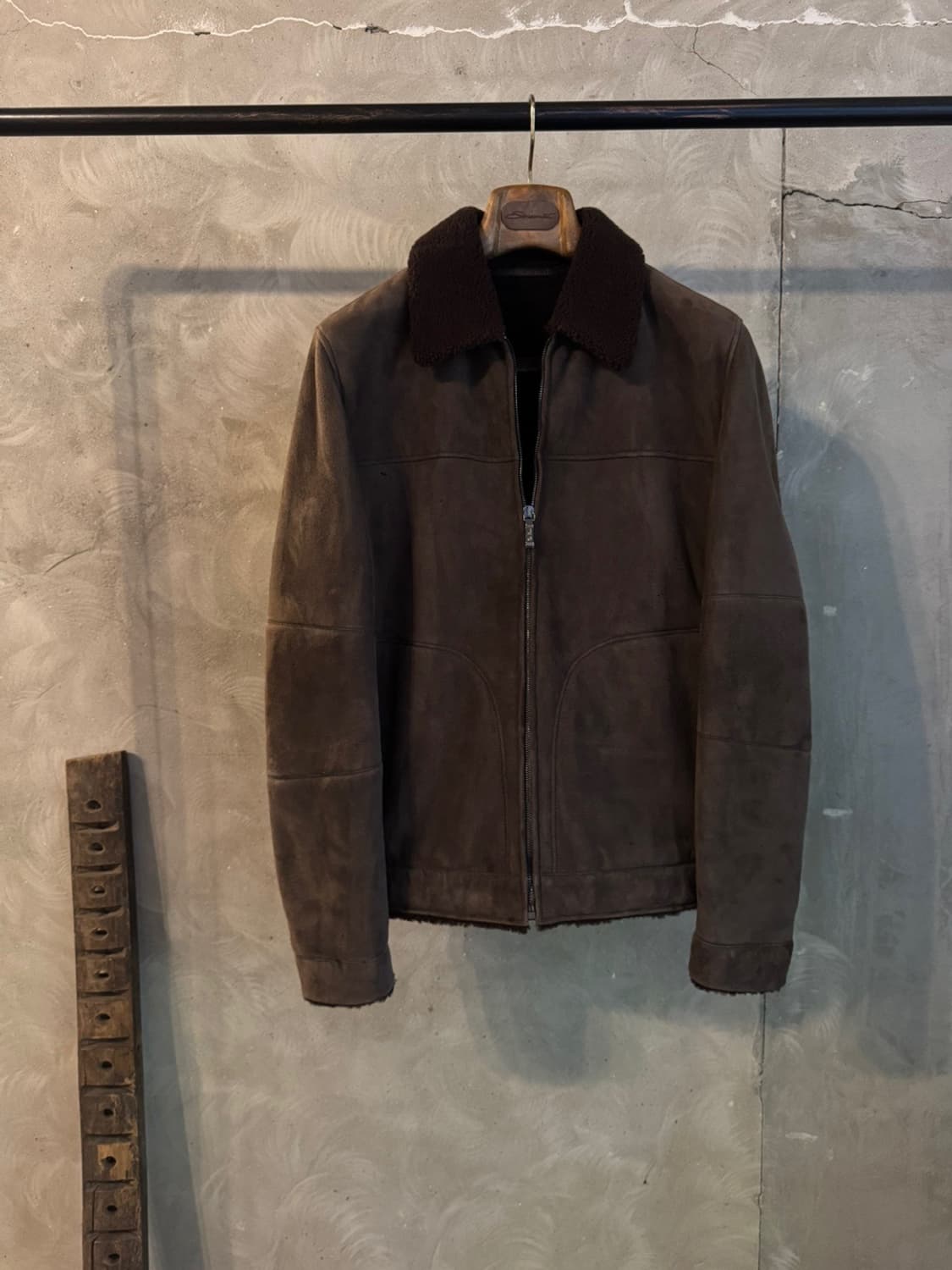 로로피아나 시어링 레더 자켓 100 상품이미지8