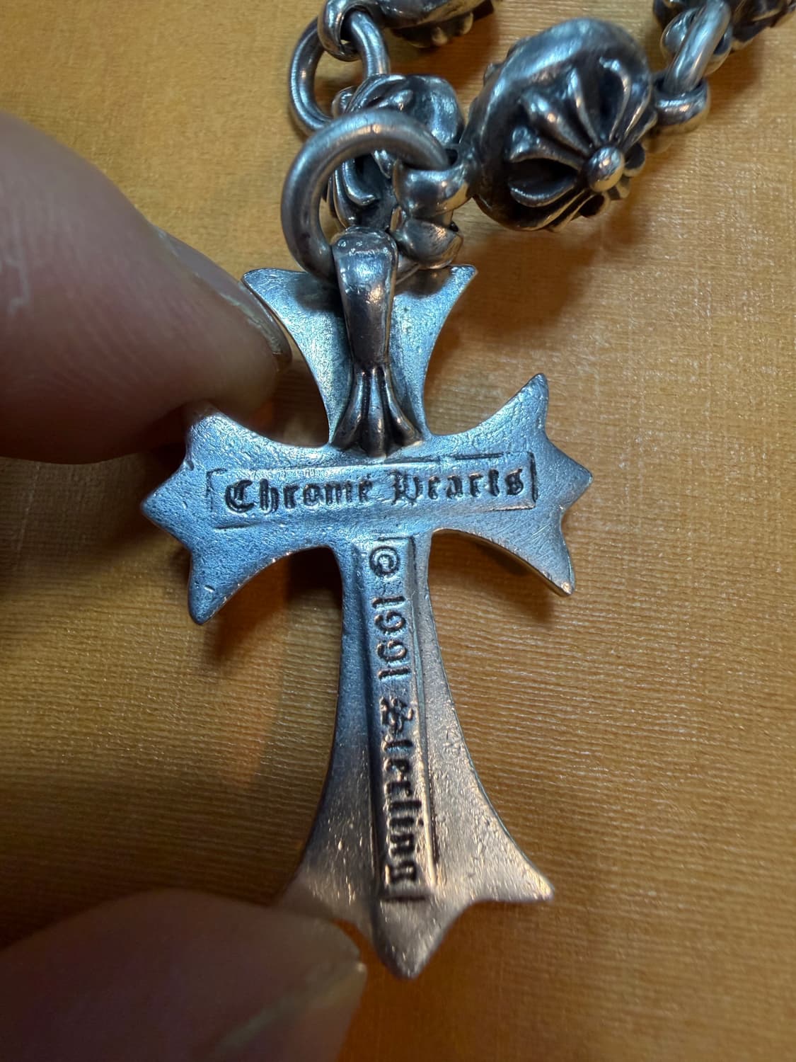 크롬하츠 정품 크로스볼 라지타이니크로스펜던트일체형 목걸이 팝니다.!!!  상품이미지5