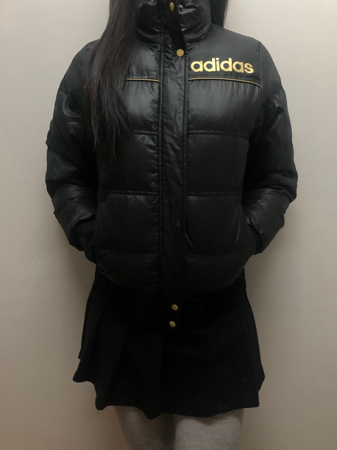 빈티지 아디다스 블랙 패딩 점퍼 상품이미지1