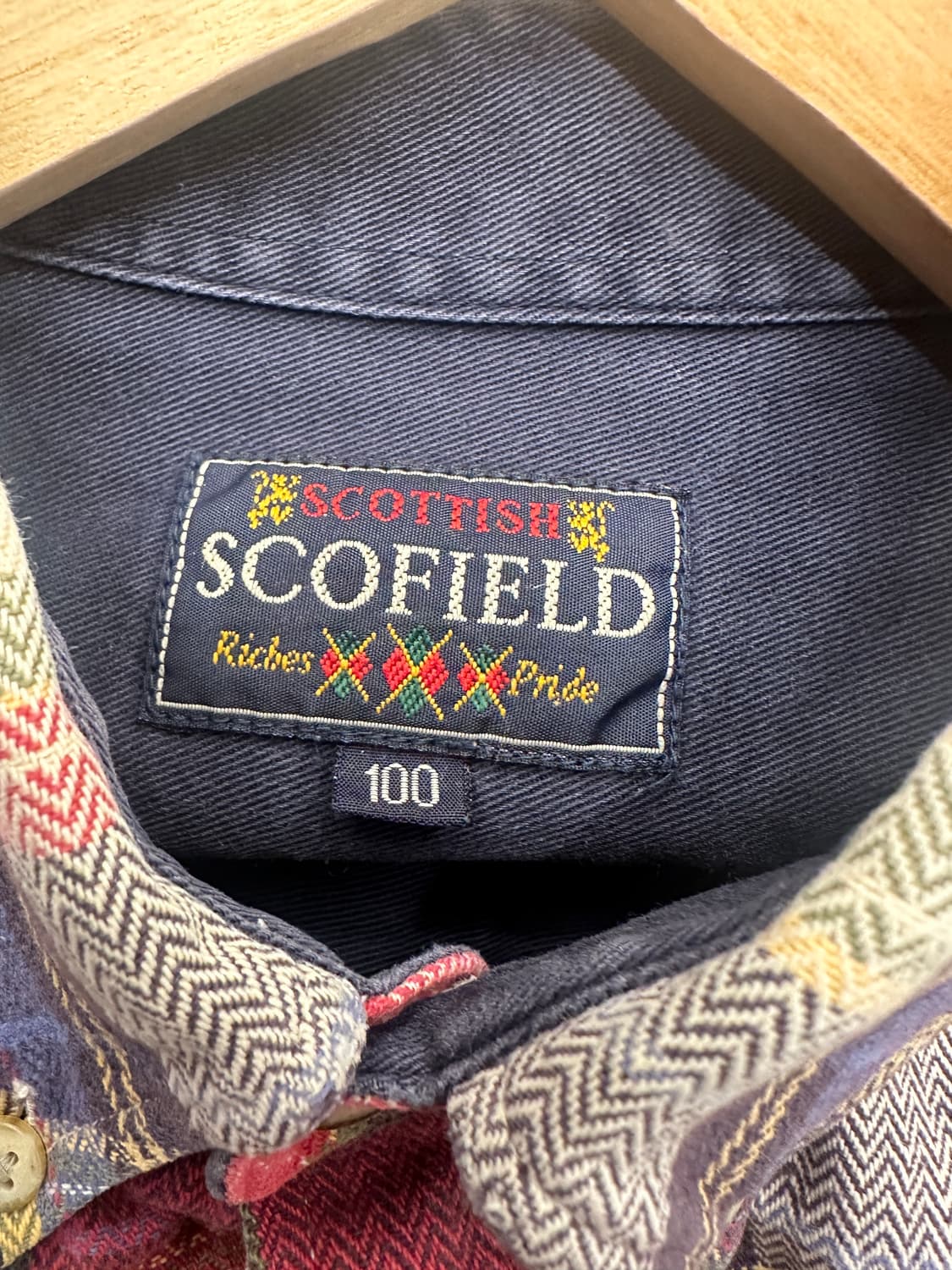 클래식한 체크 패턴 SCOTCHFIELD 남방 상품이미지3