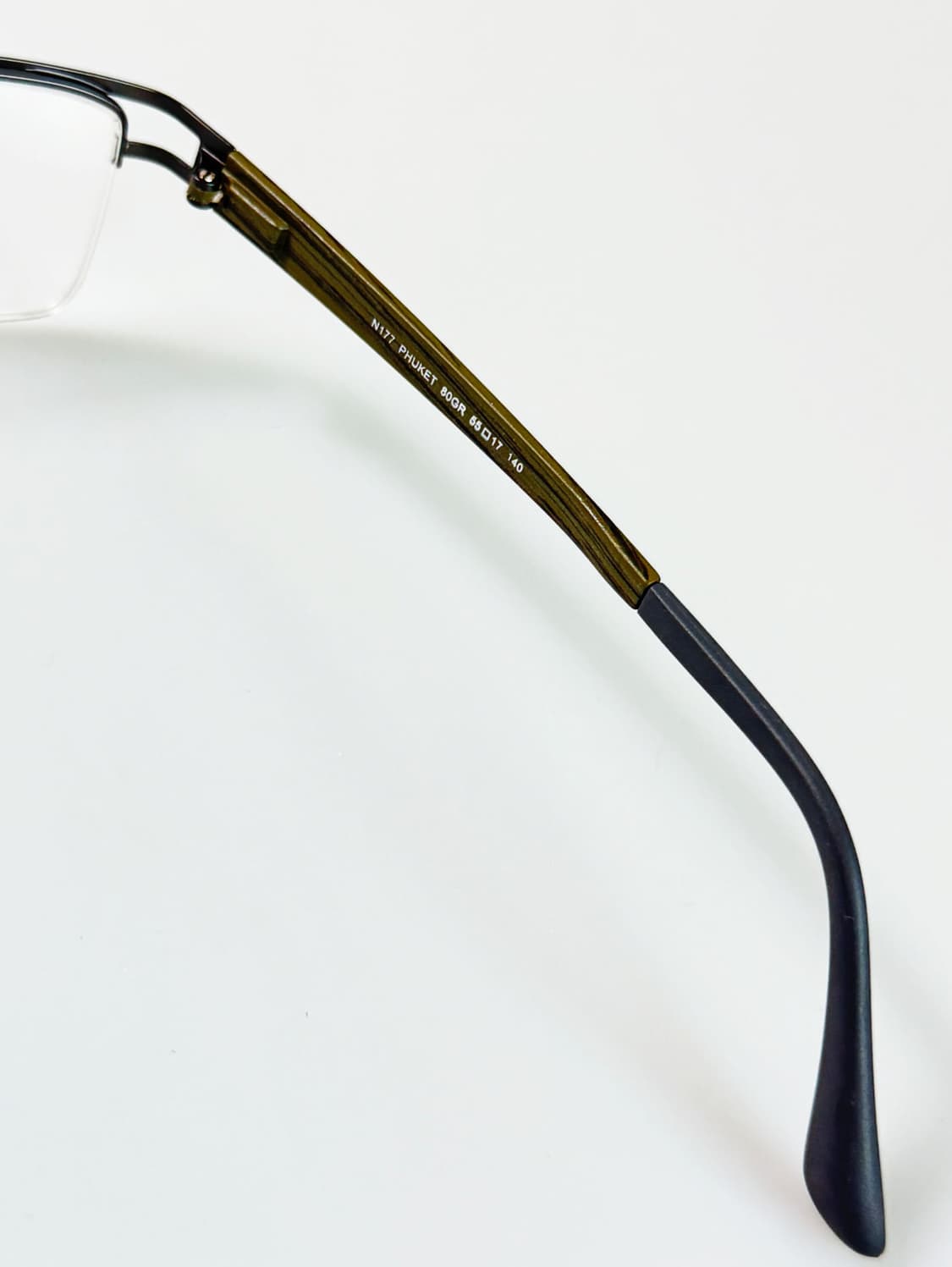 프랑스제 NINO EYEWEAR 반무테 메탈 스퀘어 빈티지 안경 상품이미지6