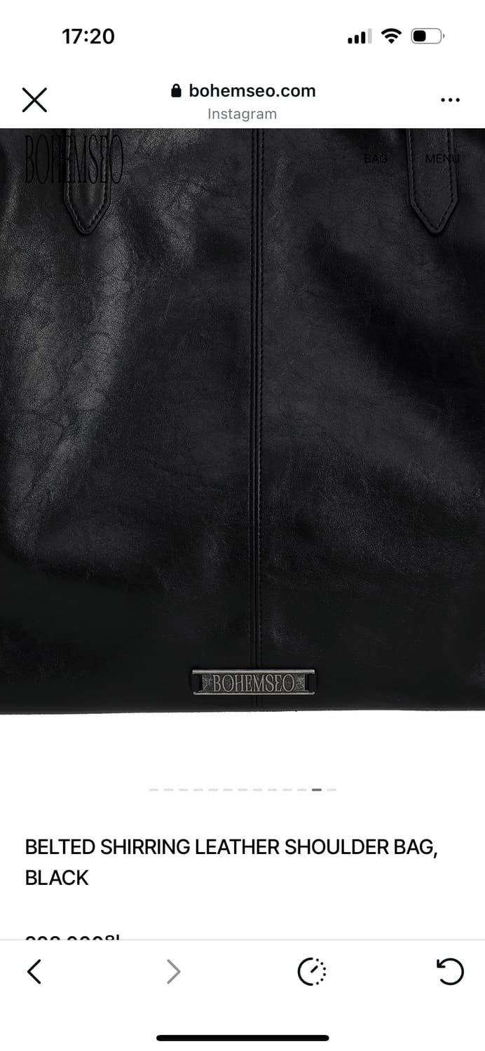 보헤미안서울 벨티드 레더 셔링 숄더백 상품이미지9