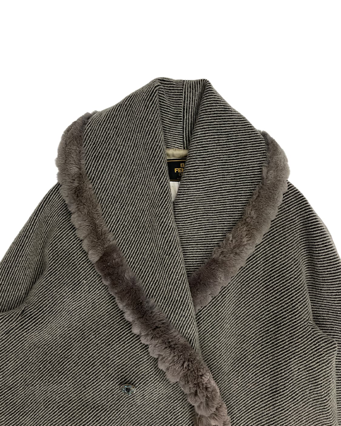 펜디 시어링 트림 울 코트 상품이미지6