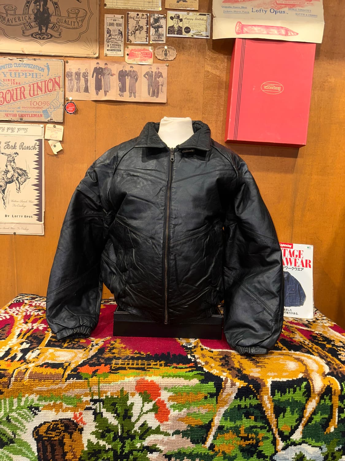 ( XL ) 바이커자켓 라이더자켓 봄버자켓 푸퍼자켓 빈티지가죽 상품이미지1