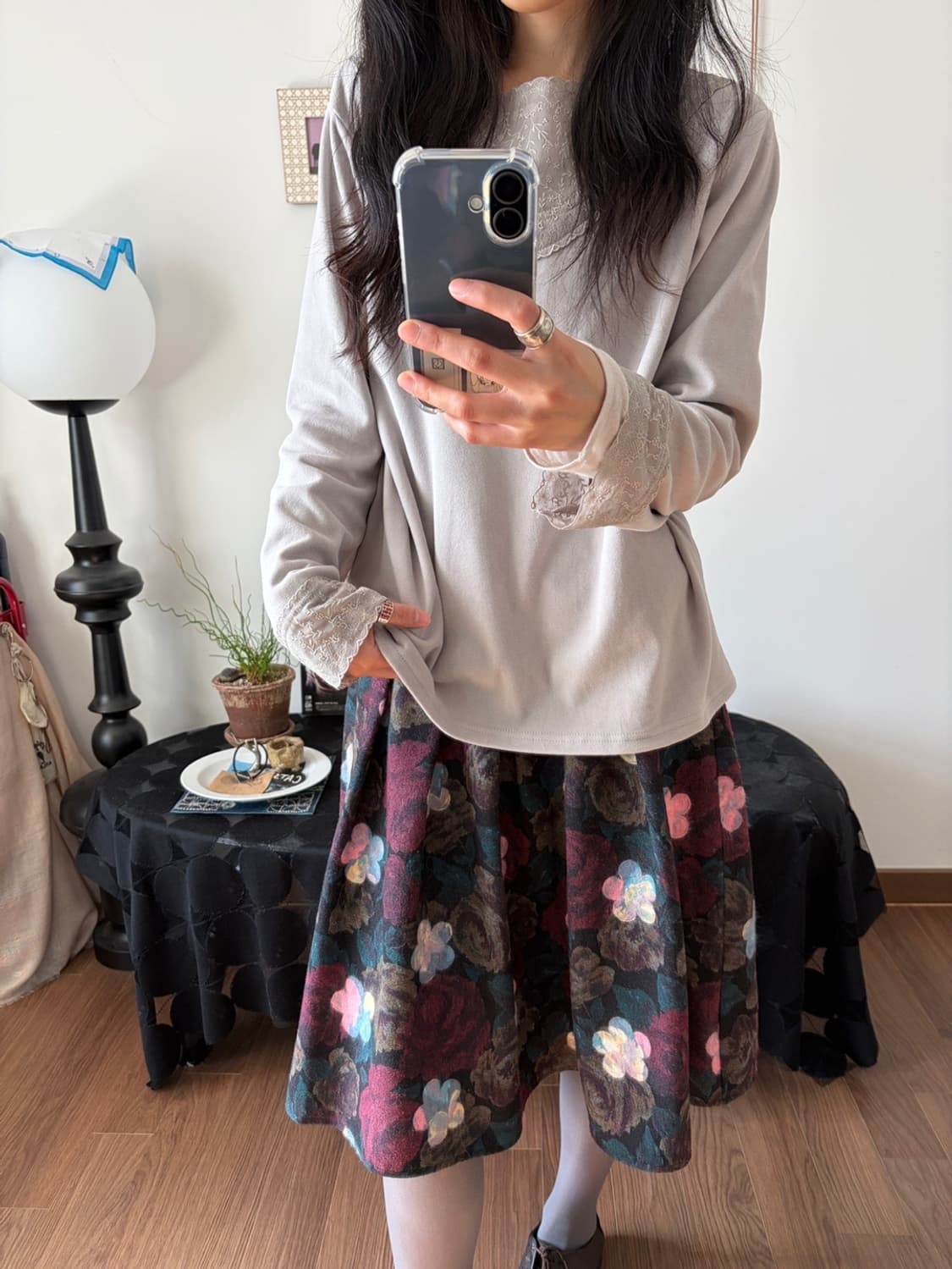 lace long sleeve top 상품이미지4