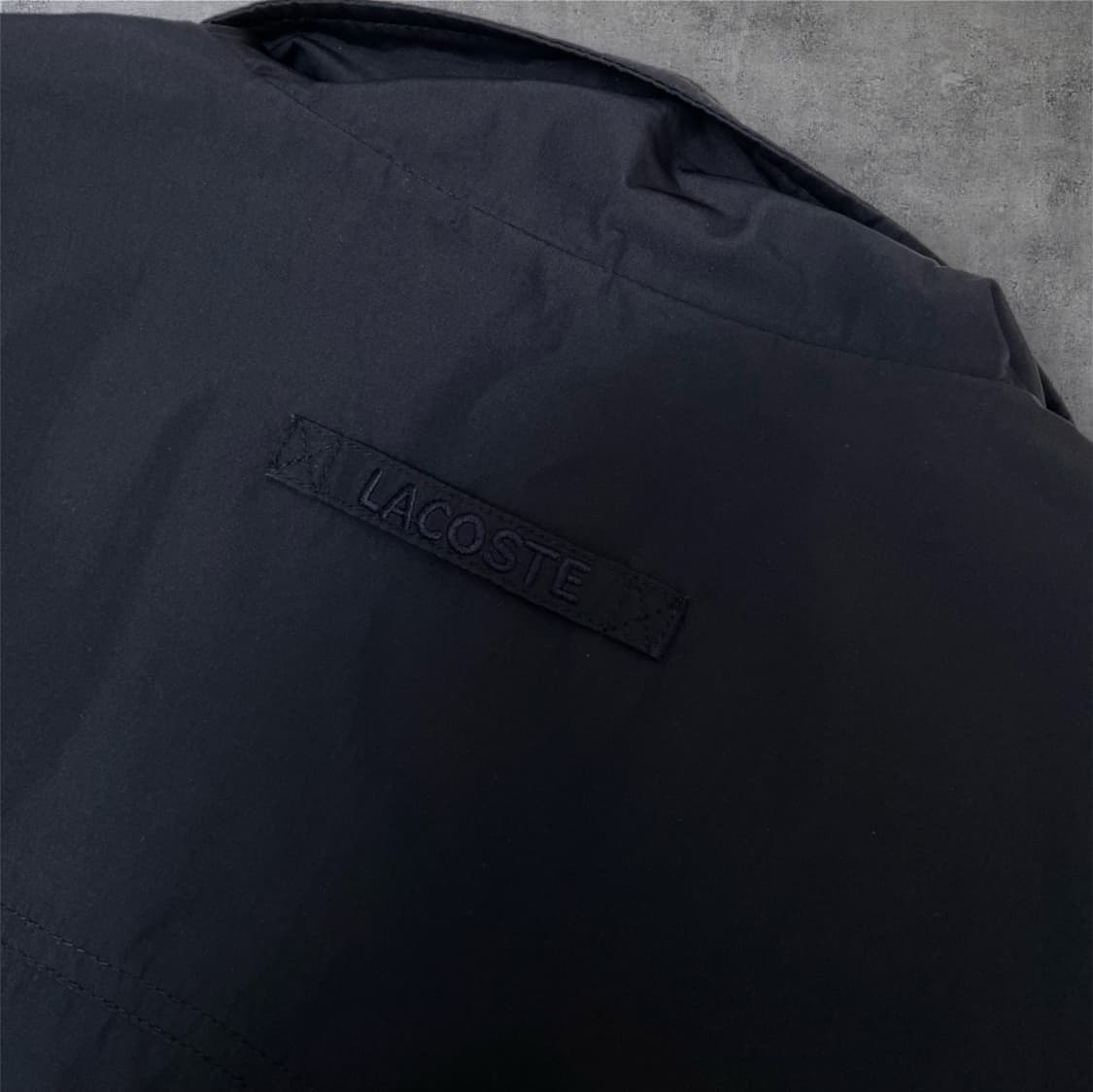 라코스테 Lacoste 네이비 체크 리버시블 양면 자켓 100 상품이미지6