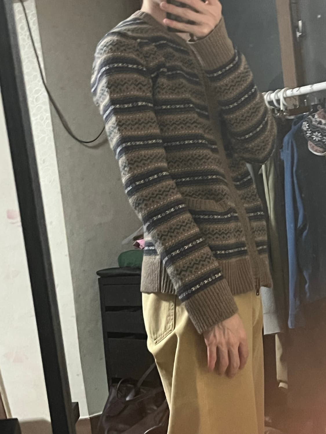 착샷o)넘버나인 페어아일 니트 가디건 극레어 상품이미지10