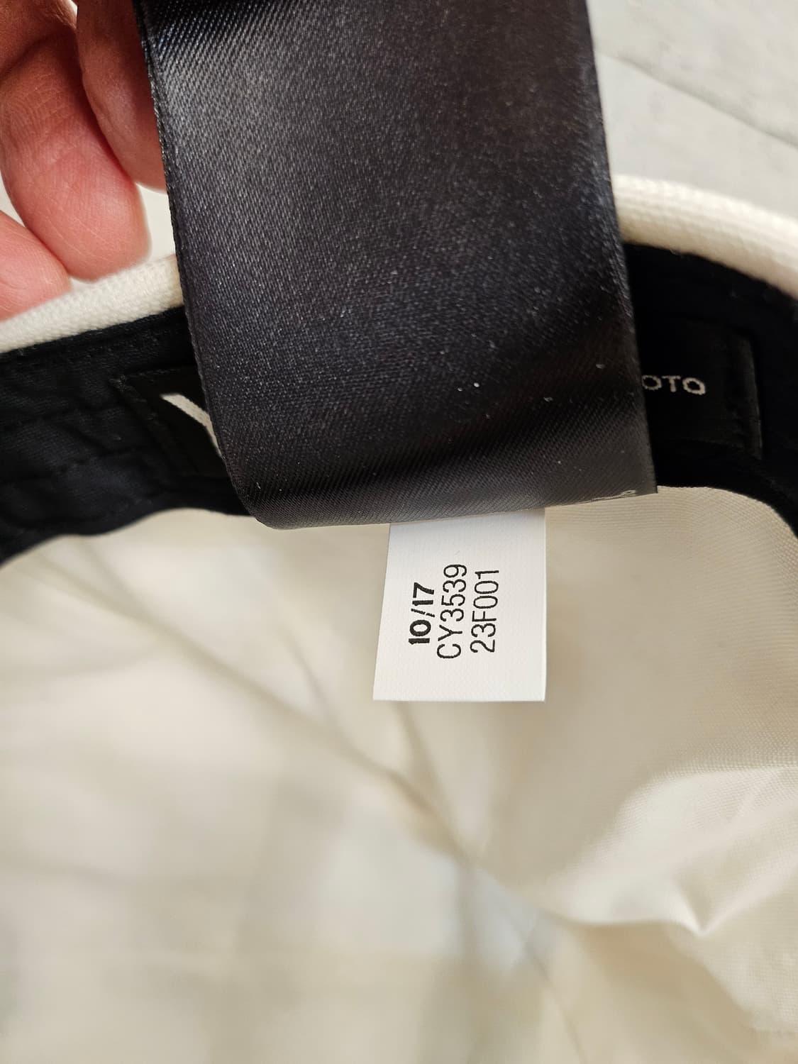 Y-3아디다스 요지야마모토Yohji Yamamoto화이트볼캡 상품이미지7