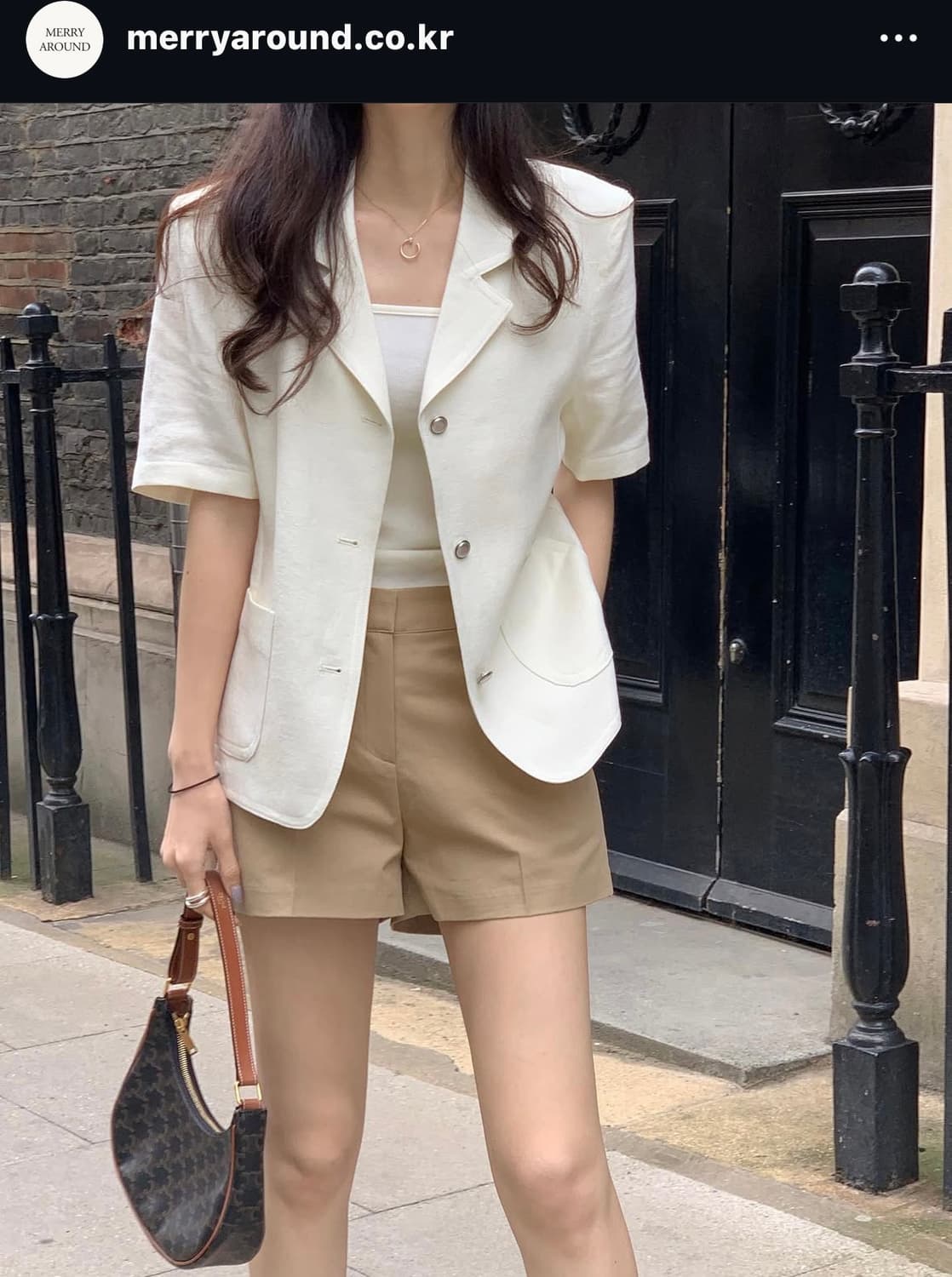 메리어라운드 mmore 반팔 자켓 상품이미지2