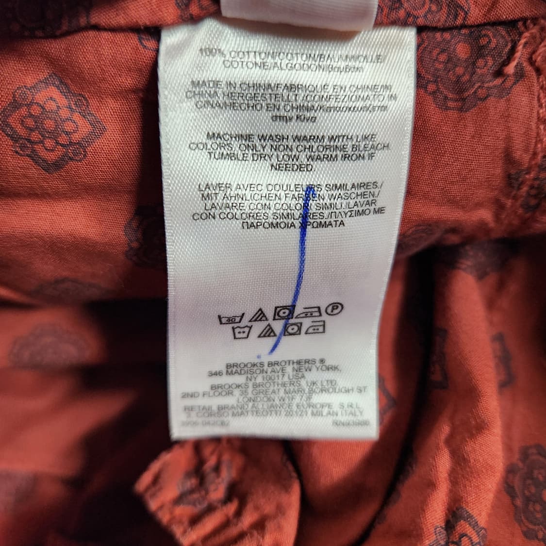 J141 [31] 브룩스브라더스 가먼트다이드 코튼 팬츠 상품이미지8