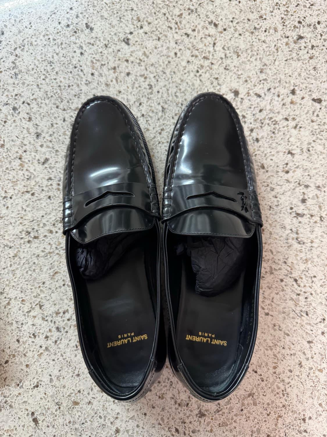 생로랑 모노그램 페니 로퍼 블랙 43.5 상품이미지3