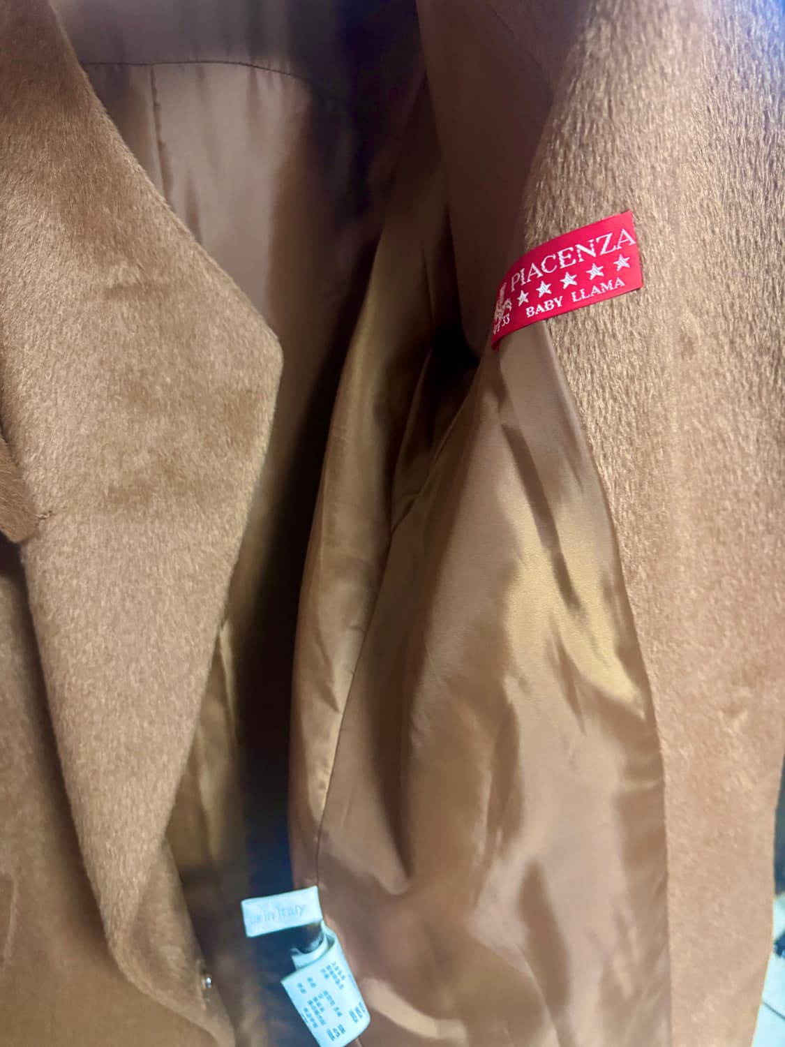 오브제 알파카 코트 카멜 상품이미지3