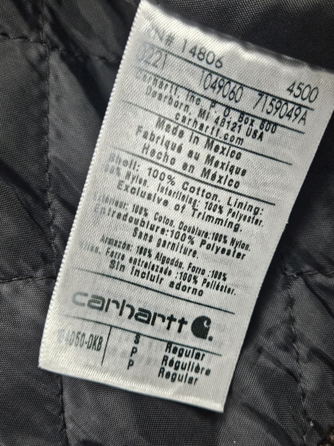 칼하트 덕 캔버스 액티브 후드 워크 자켓 ( S ) / 10254 상품이미지9