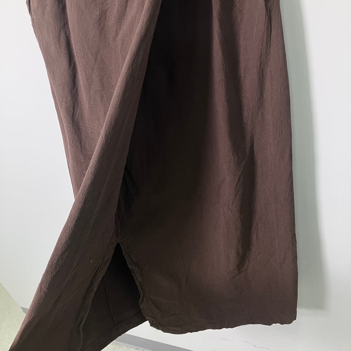 이세이미야케 플랜테이션 브라운 랩 롱 스커트 M 상품이미지8