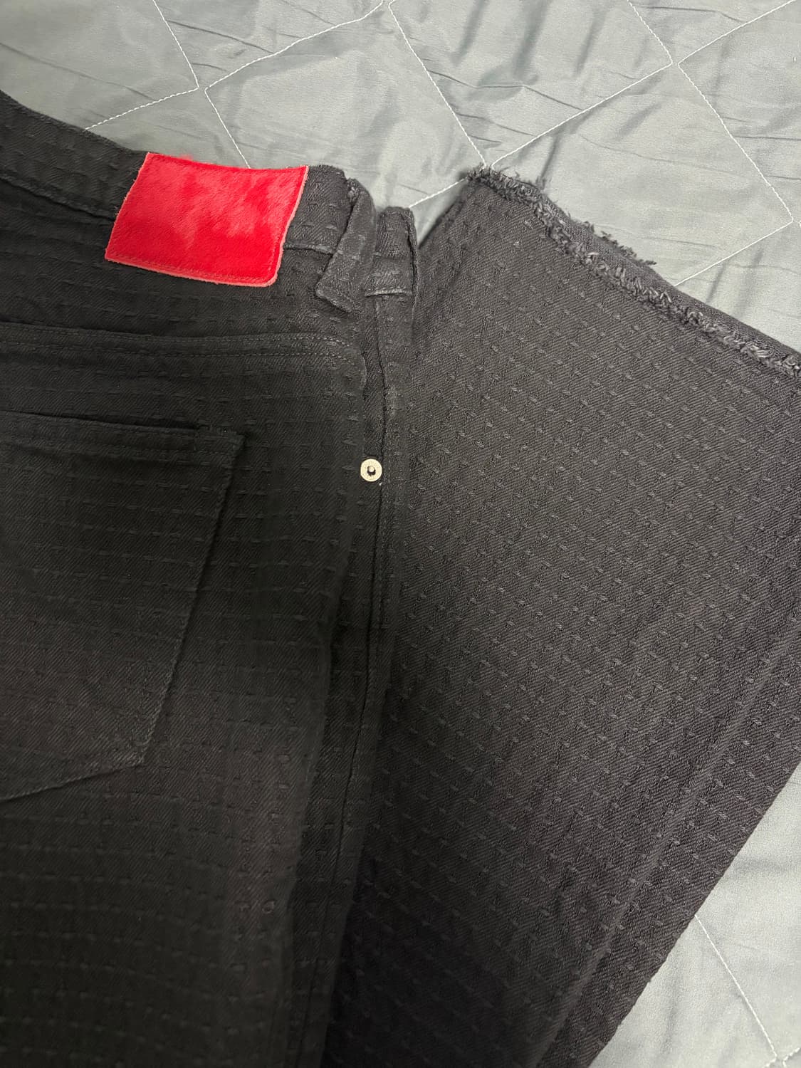 [34] 뤠쓰 wrath 느린양반 사시코 팬츠 블랙 워시드 상품이미지1