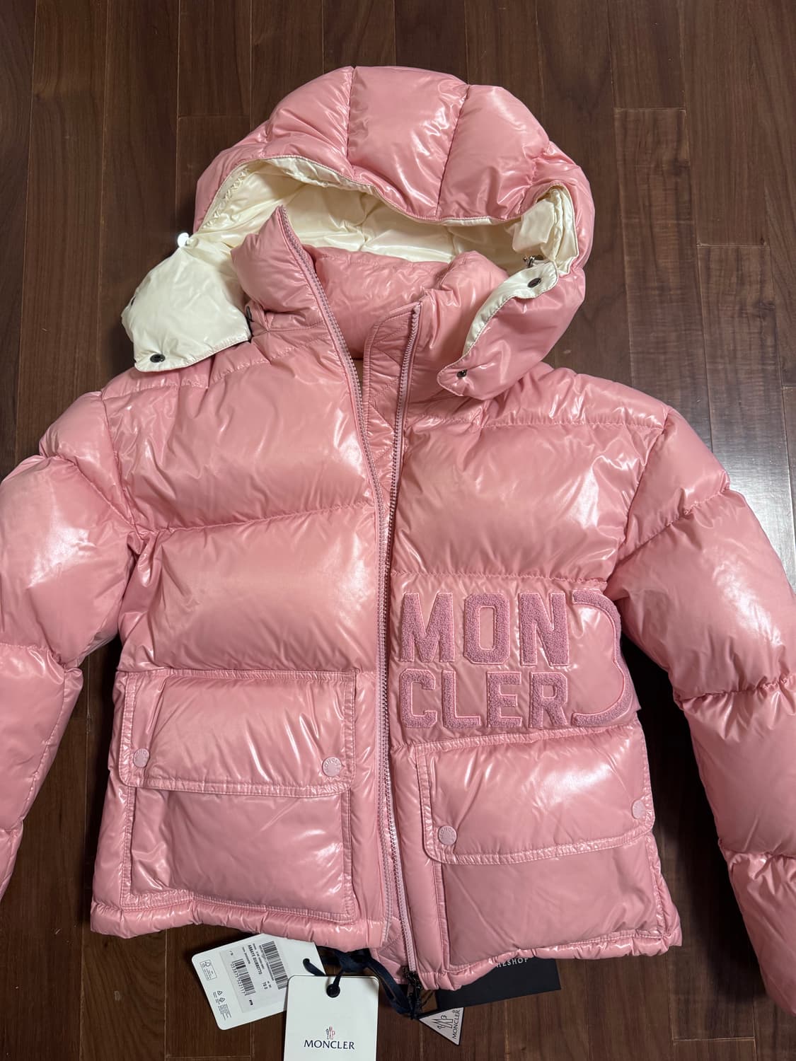 몽클레어 Abbaye 핑크 패딩 새상품 상품이미지3