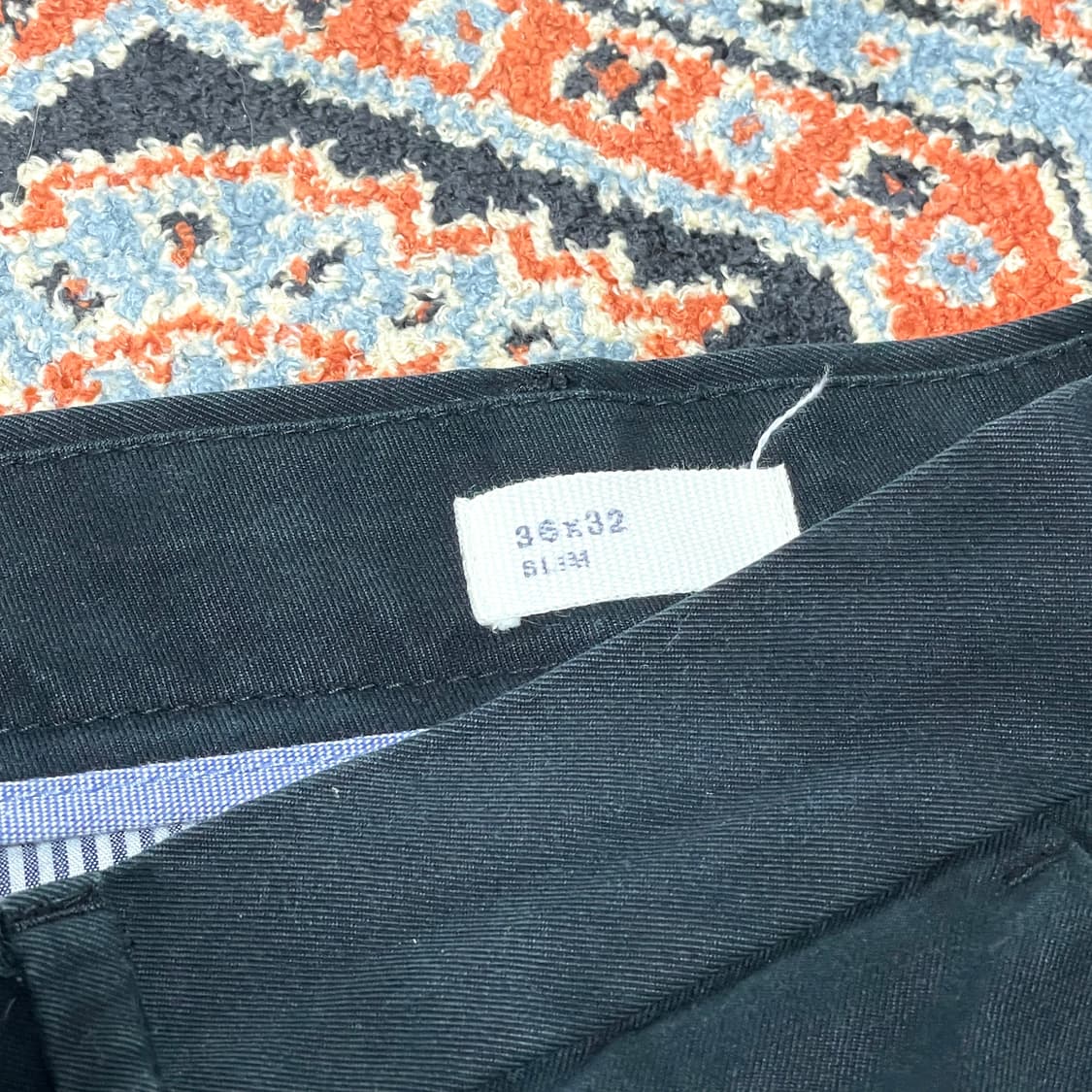 갭 블랙 치노팬츠 면바지 남성36/32 상품이미지5