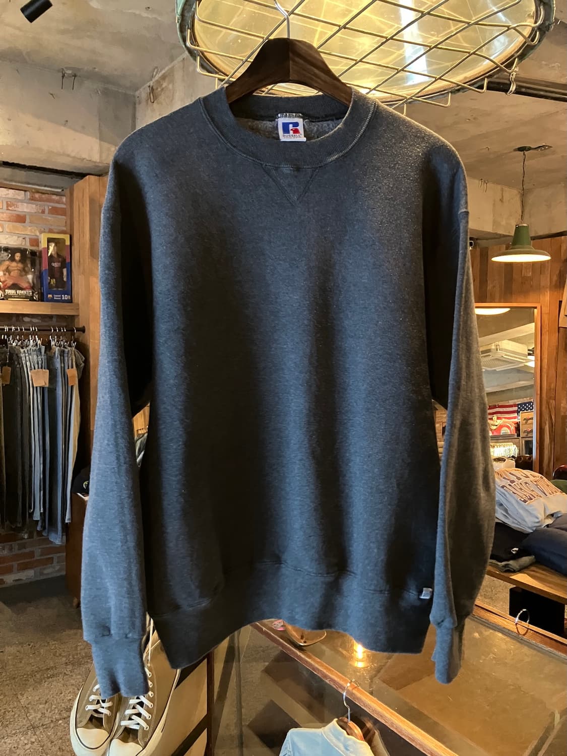90s USA 빈티지 러셀 플레인 스웻 셔츠 맨투맨 상품이미지2