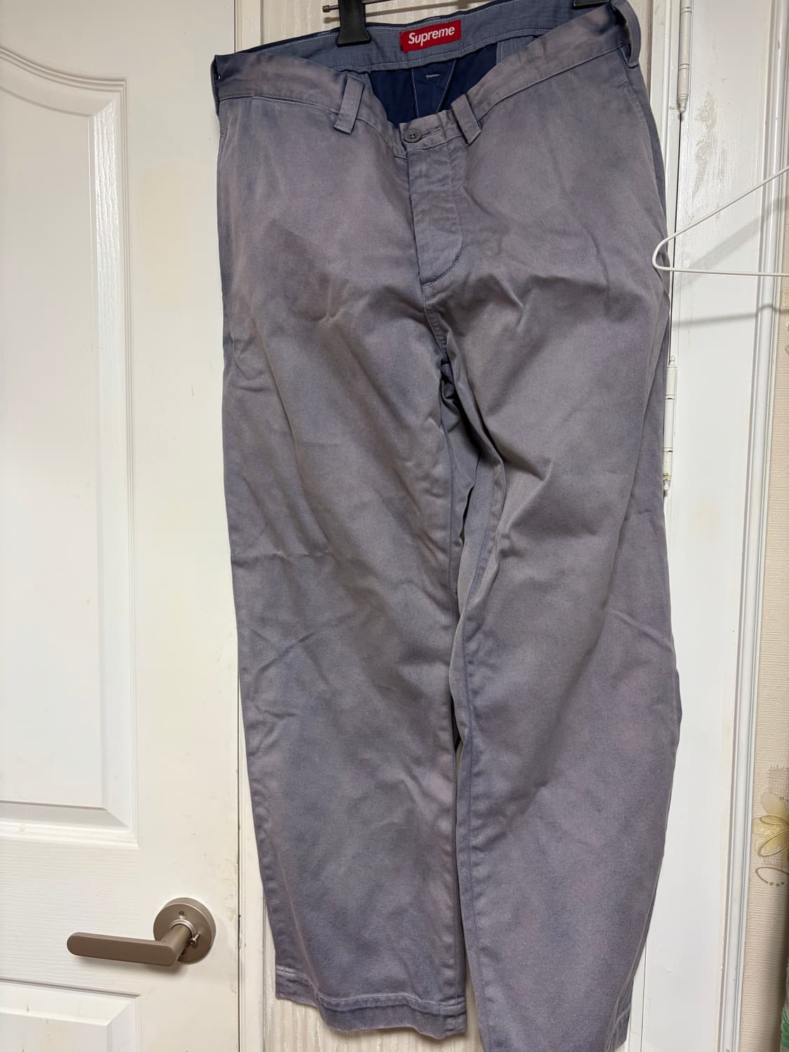 슈프림 핀업걸 치노팬츠 워시드 네이비 상품이미지1