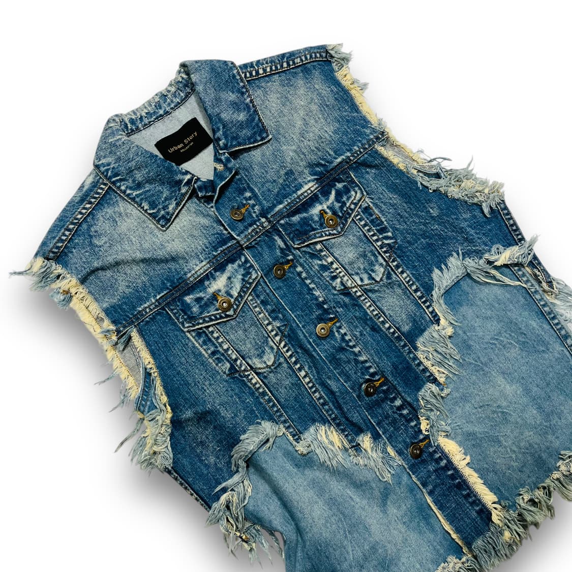 Urban Story double layered denim vest 상품이미지3