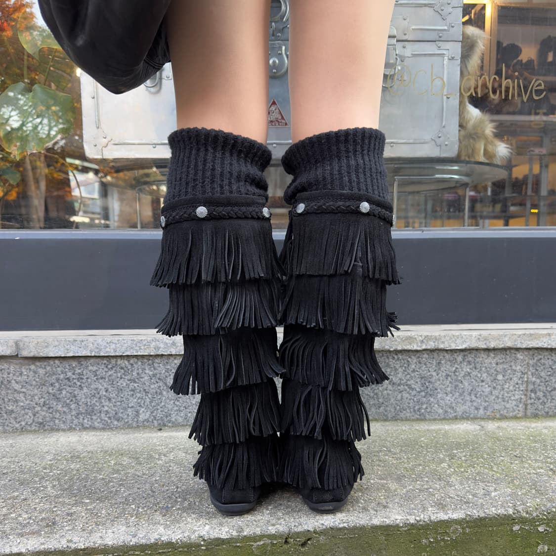 00s 리얼 스웨이드 미네통카 5단 프린지 부츠 상품이미지9