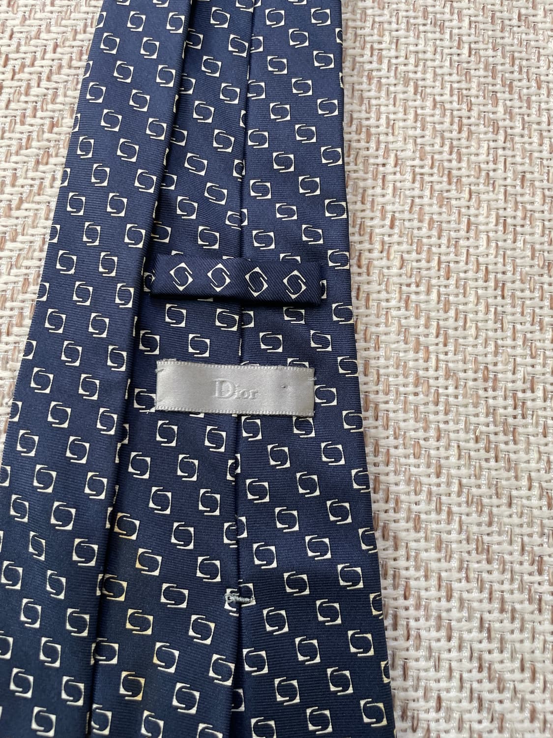 크리스찬 디올 실크 네이비 넥타이  J03759 상품이미지3