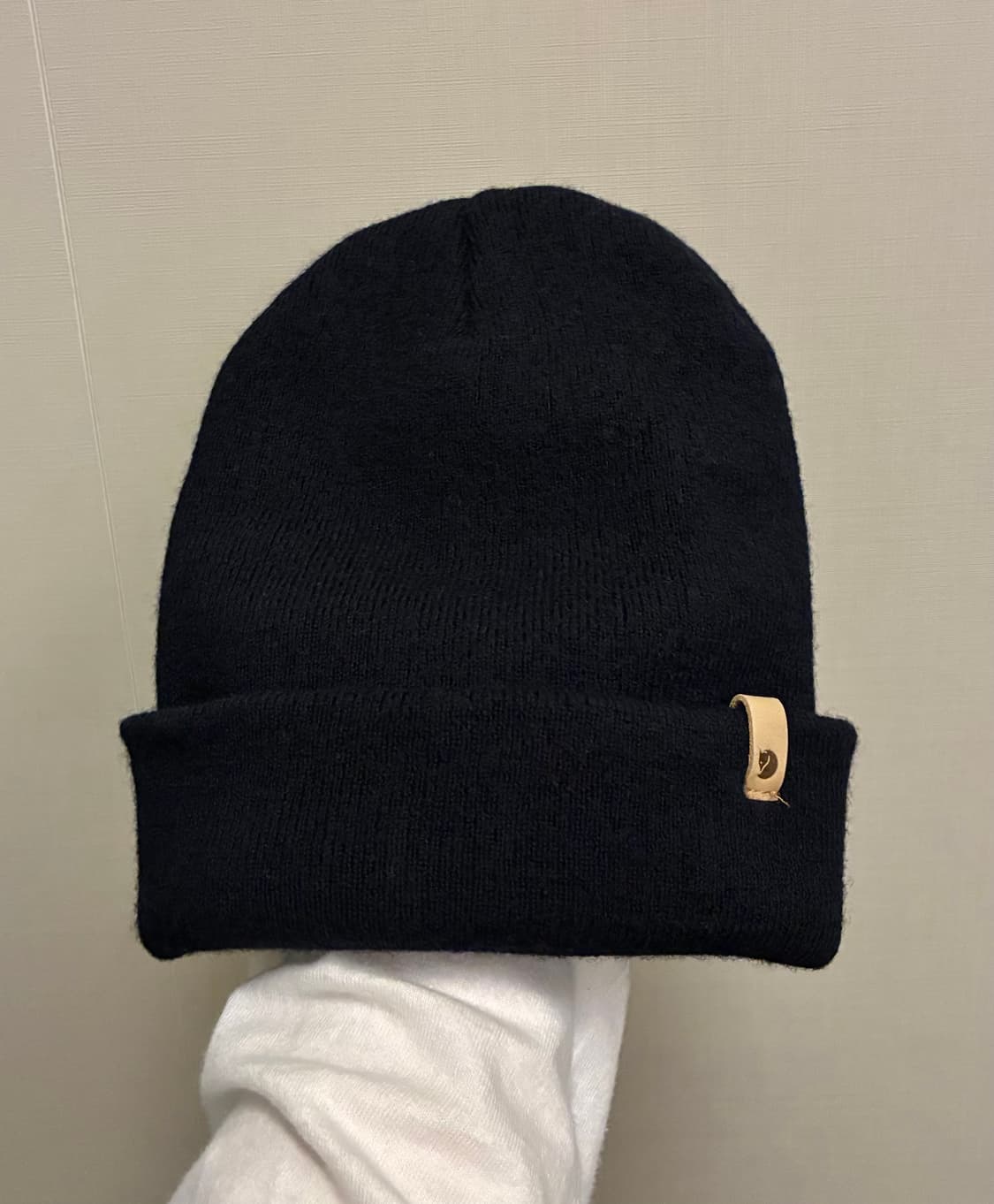 (F)피엘라벤 클래식 울 니트햇 비니 모자 네이비 상품이미지1