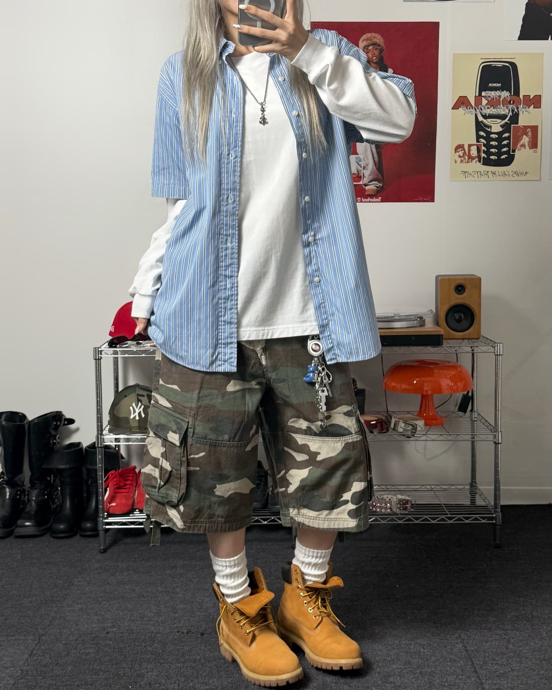 폴로 랄프로렌 00s 스트라이프 반팔 셔츠  상품이미지3