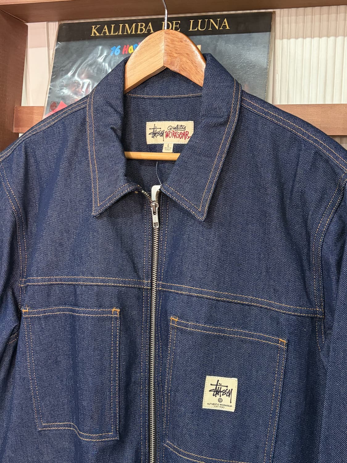 스투스 워크기어 데님 집업 자켓 L 상품이미지3