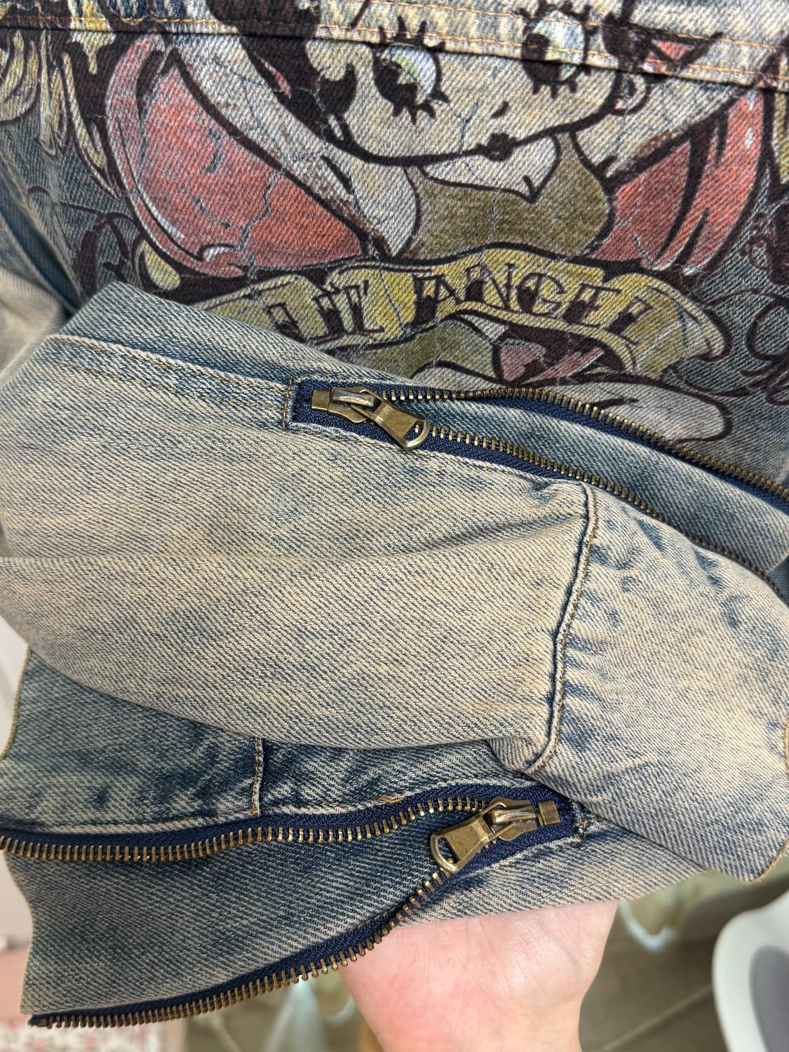 Betty boop crop denim jacket 상품이미지6