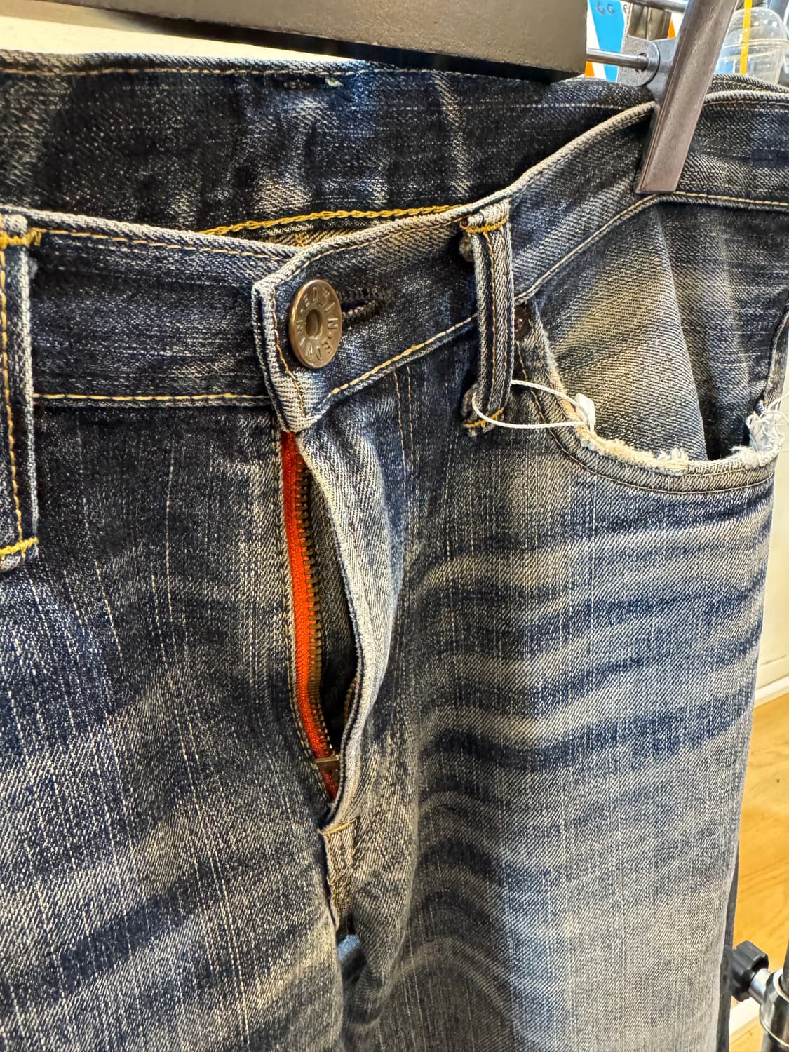 에드윈 505ZX 셀비지 데님 팬츠 31in 상품이미지5