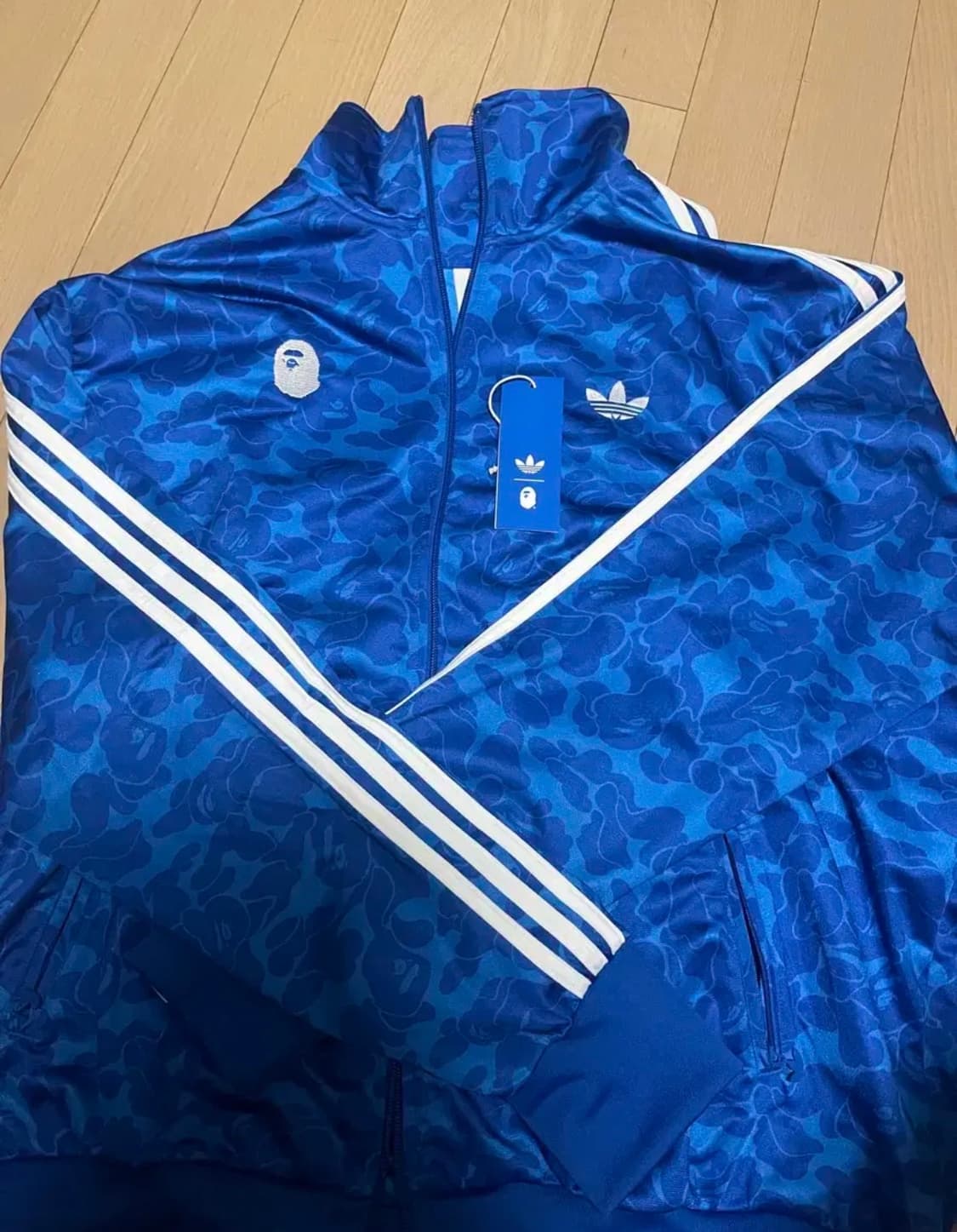 베이프 아디다스 져지 트랙탑 블루  XL 상품이미지1