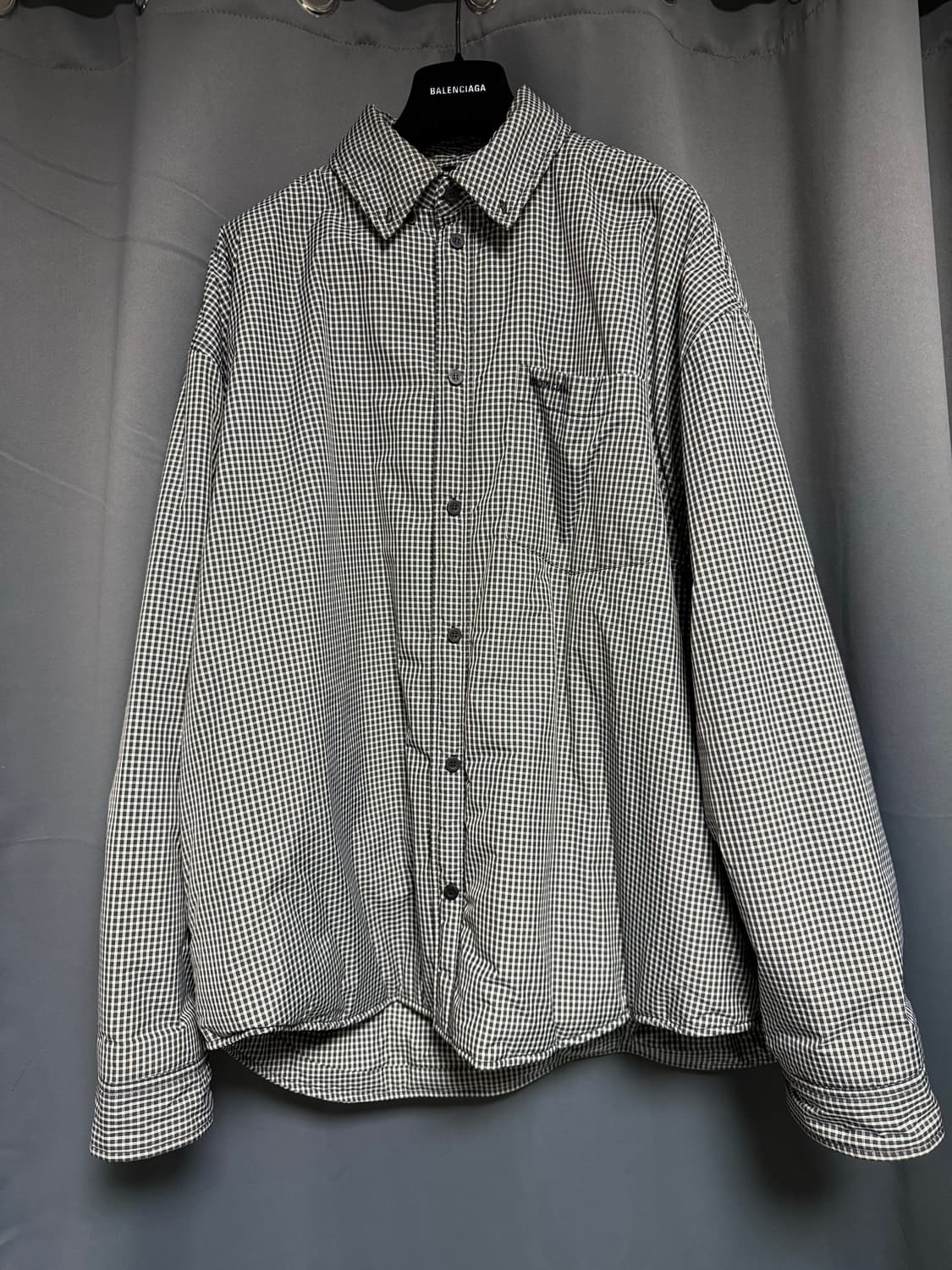 [1]발렌시아가 후드 패딩 셔츠 상품이미지1