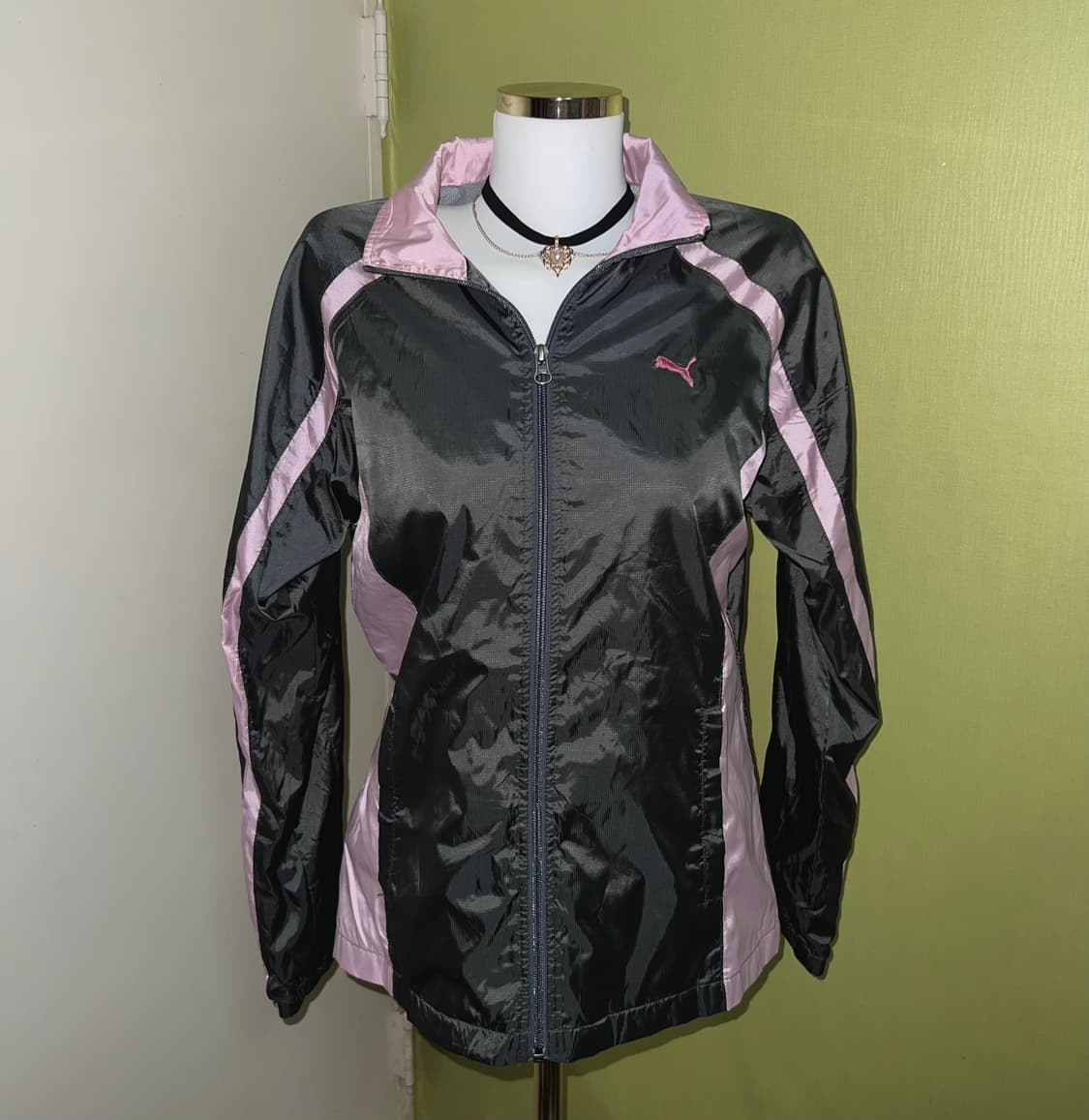 ✨Puma✨ pink gray windbreaker 올드스쿨 바람막이 상품이미지1