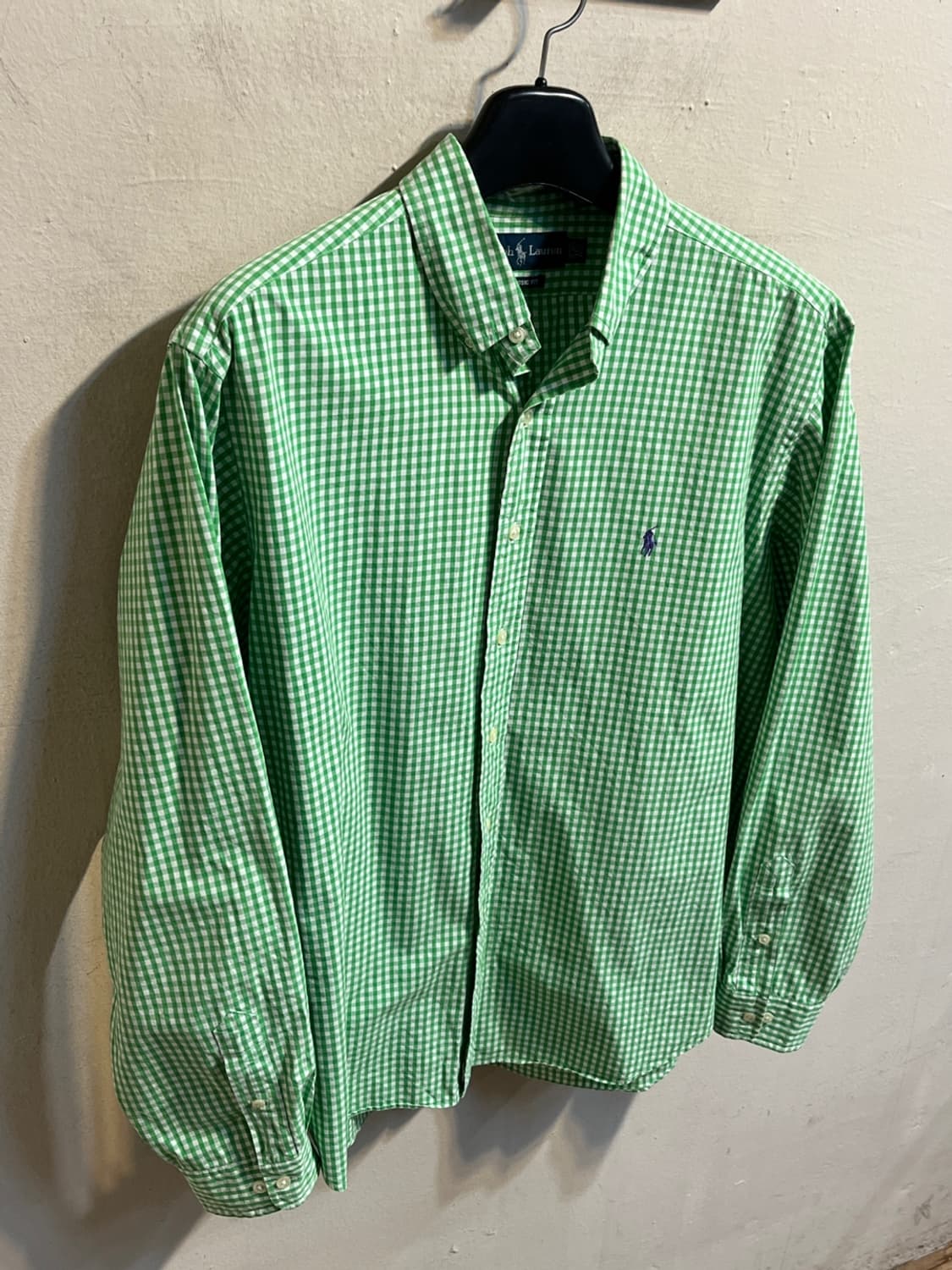 폴로 랄프로렌 깅엄 체크 셔츠 상품이미지3