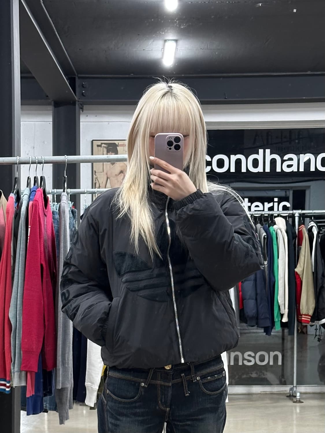 아디다스 빅 로고 패딩 자켓 상품이미지1