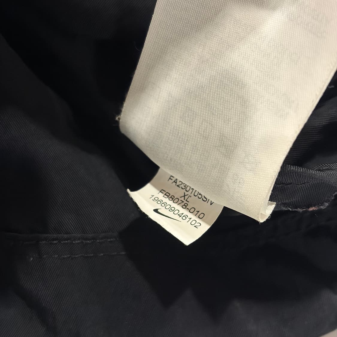 [XL] 나이키 우먼 빅로고 에어 블랙 크롭 자켓 B715 상품이미지10