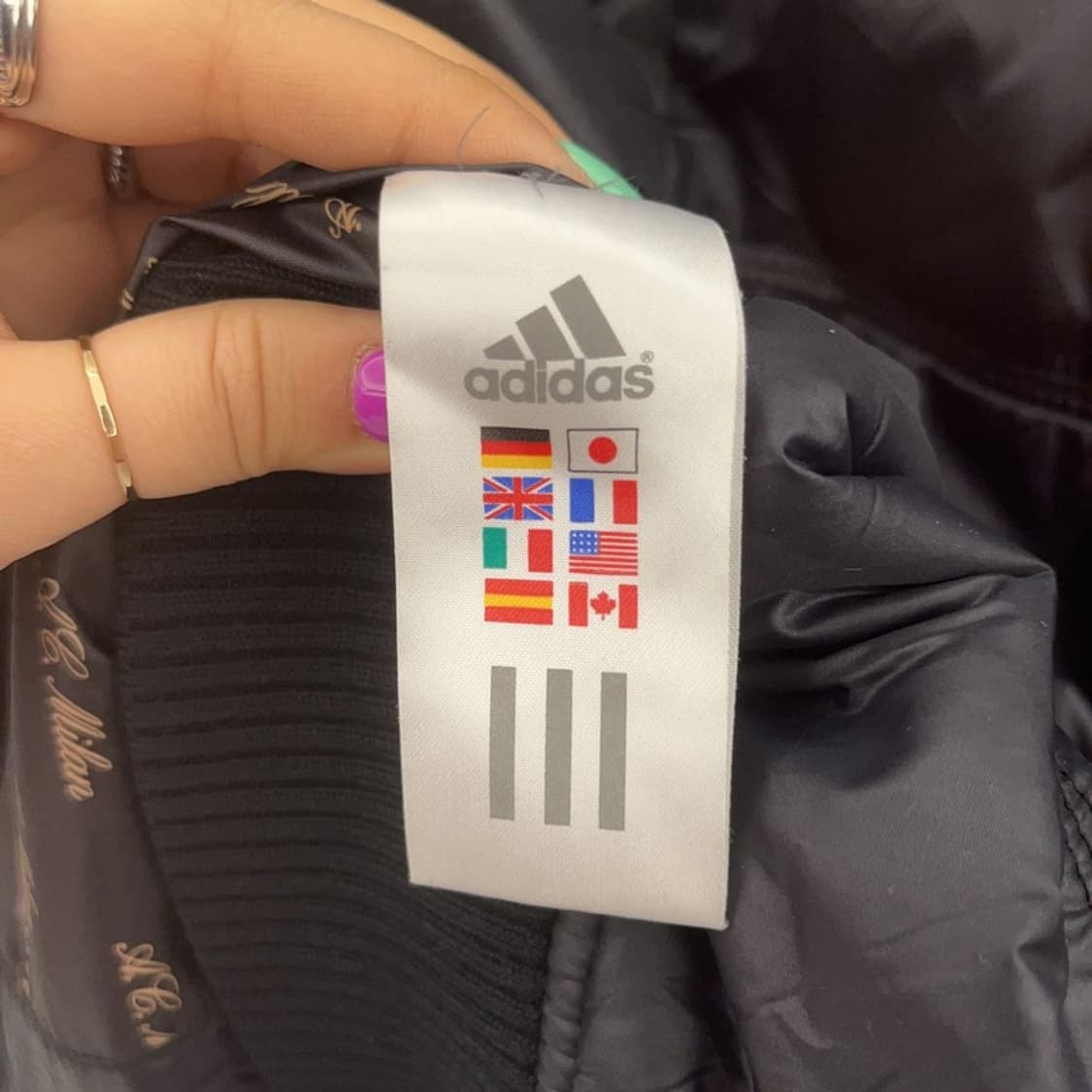 아디다스 올드스쿨 AC 밀란 미드 필 경량 패딩 자켓 85 C07214 상품이미지6