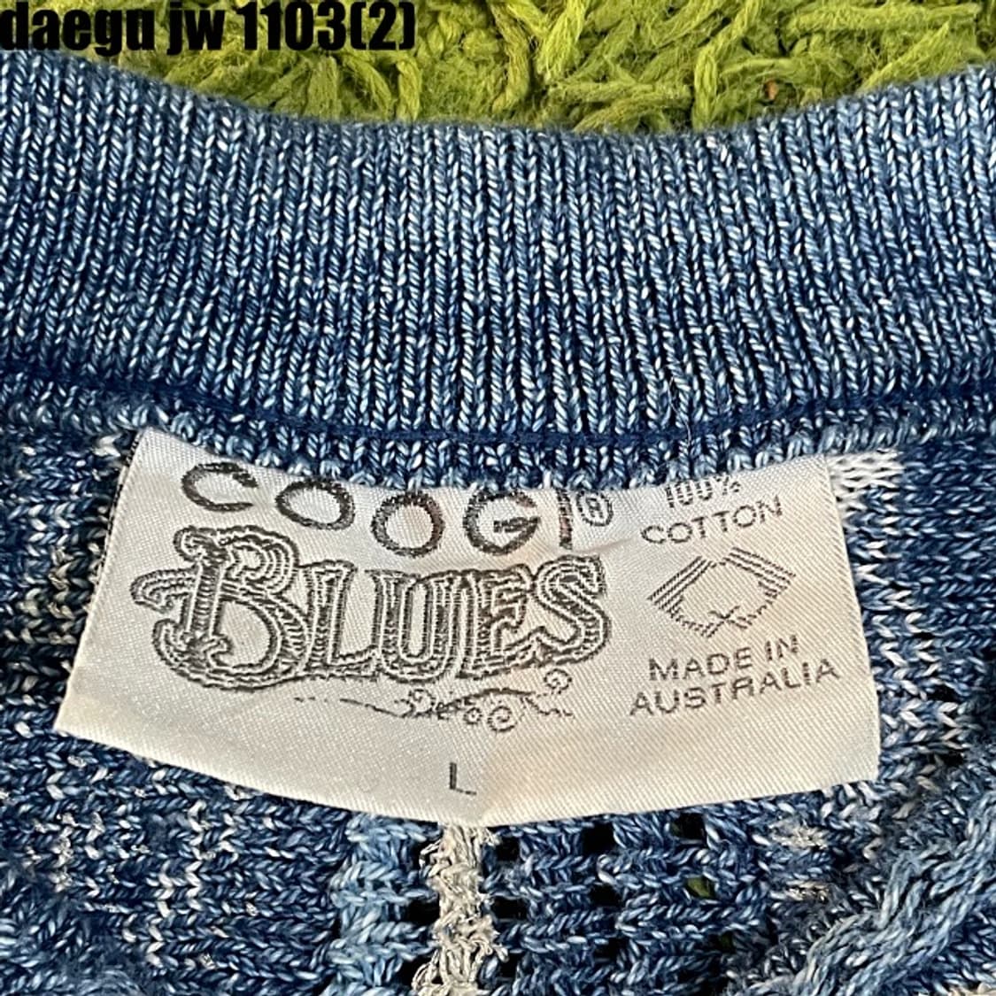 쿠지 케이블 니트 L  상품이미지4